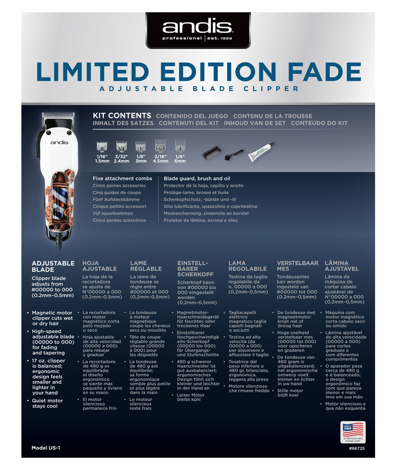 Andis Fade Barbershop (Limited Edition) 3