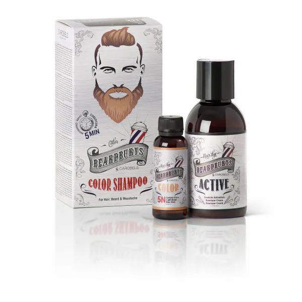 Beardburys barvící šampon na vlasy a vousy-světle hnědý