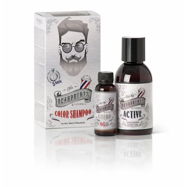 Beardburys barvící šampon na vlasy a vousy-šedivý