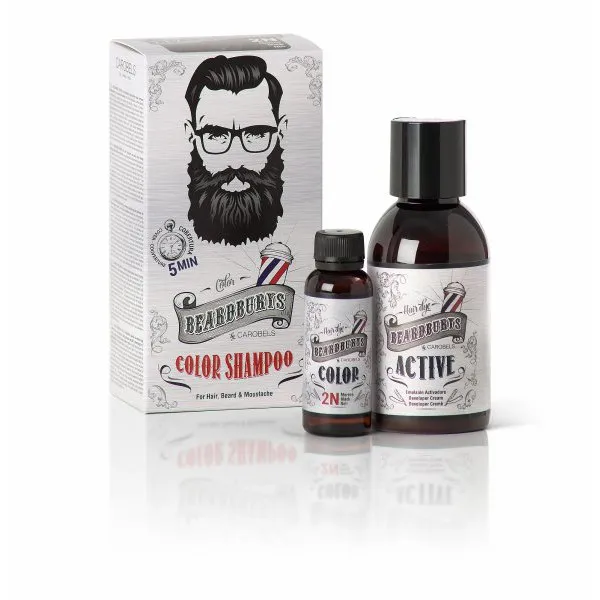 Beardburys barvící šampon na vlasy a vousy-černý - Obrázek 1