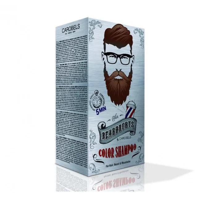 Beardburys barvící šampon na vlasy a vousy-tmavě hnědý - Obrázek 3