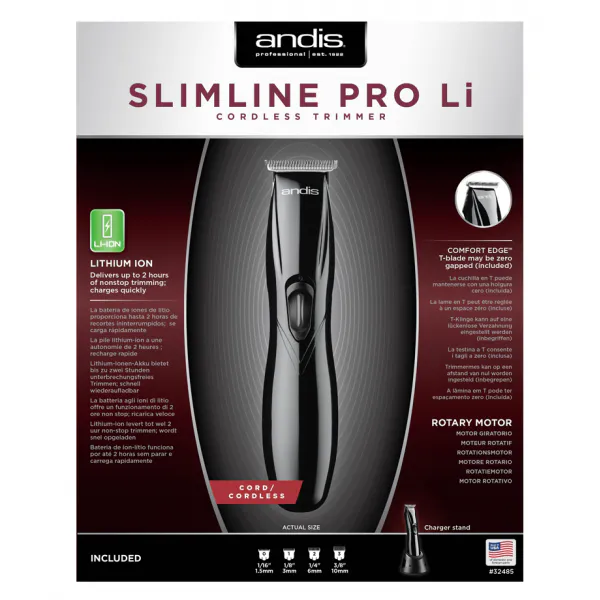 Andis Slimline Pro Li T-Blade Black - Obrázek 4
