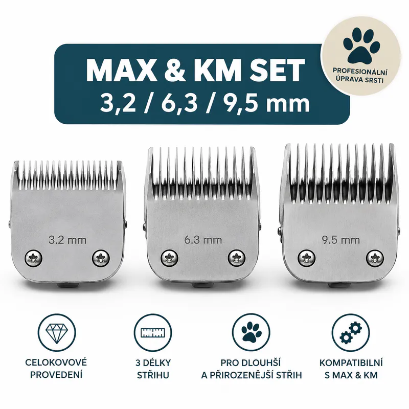 MAX/KM Set 3,2 mm, 6,3 mm a 9,5 mm - Obrázek 1