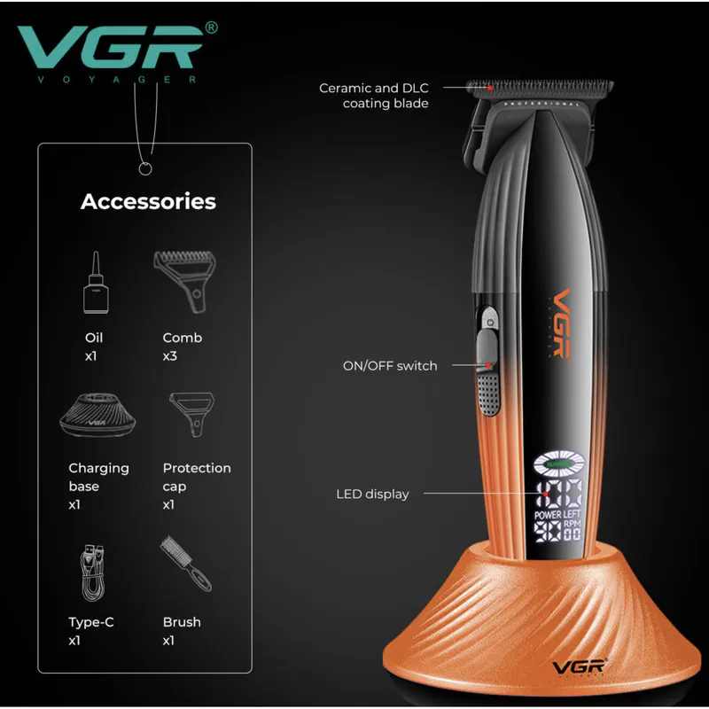 Profesionální trimmer VGR VOYAGER V-889T Trim - Obrázek 3